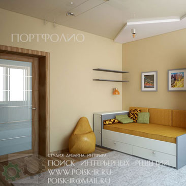 Дизайн-проект интерьера в детской комнате - фотогалерея.